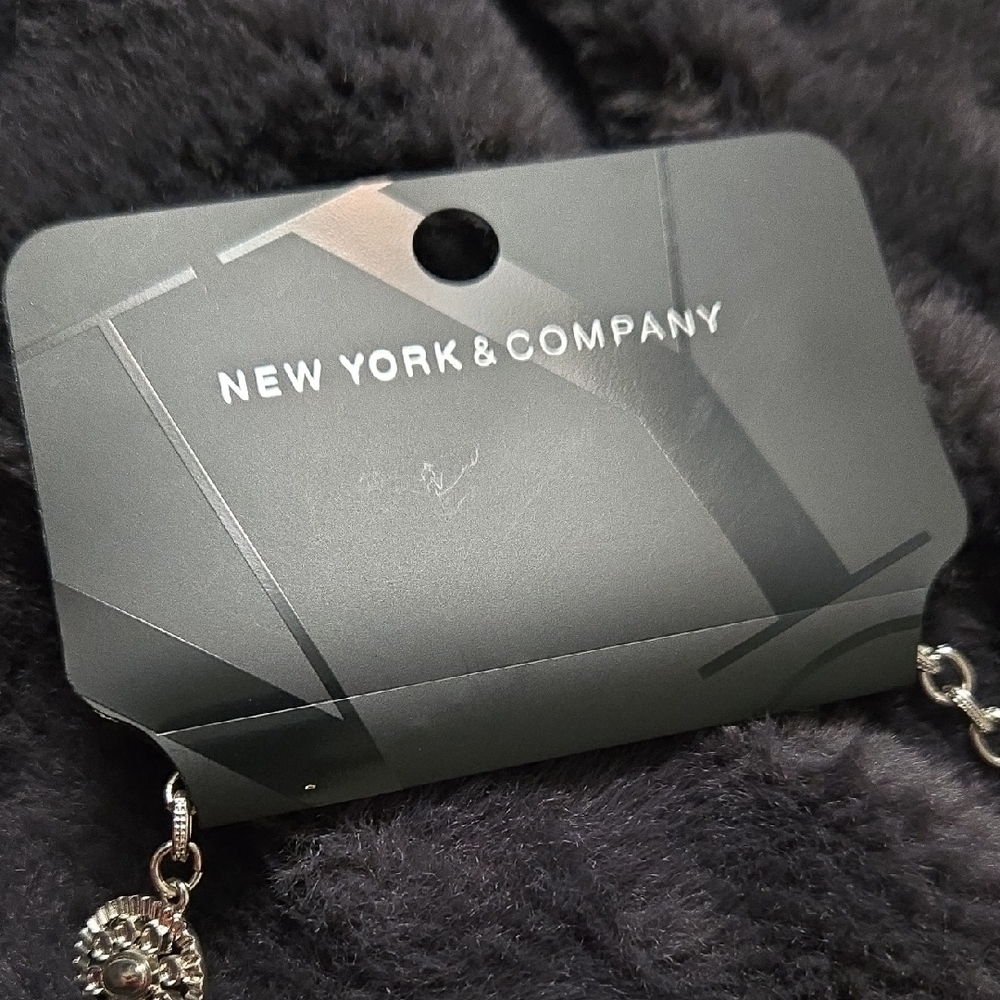 New York & Company Elegant Silver Pendant Necklace